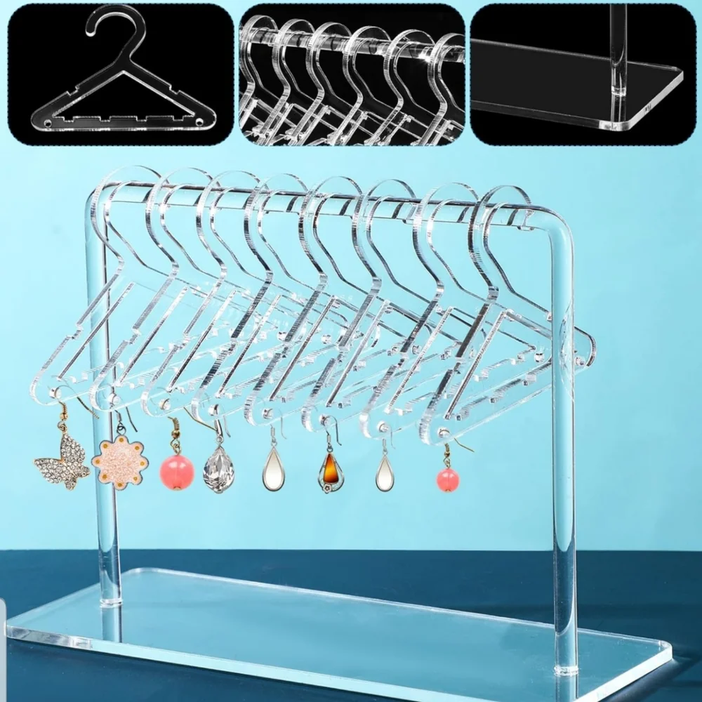 2 Packs: Clear Jewelry Earrings Hangers Holder